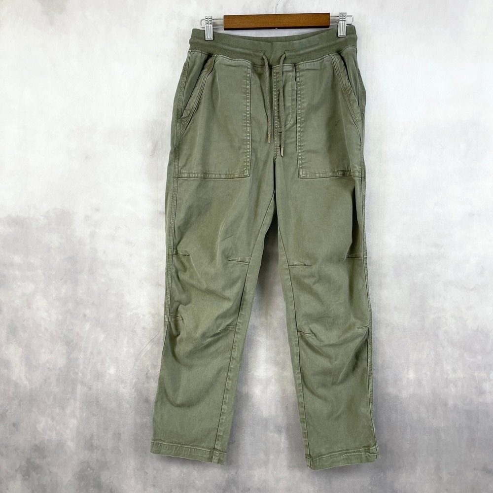 Faherty Women‎ Traveler Pants S Utility Pull On Dark Olive Street Soft Girl